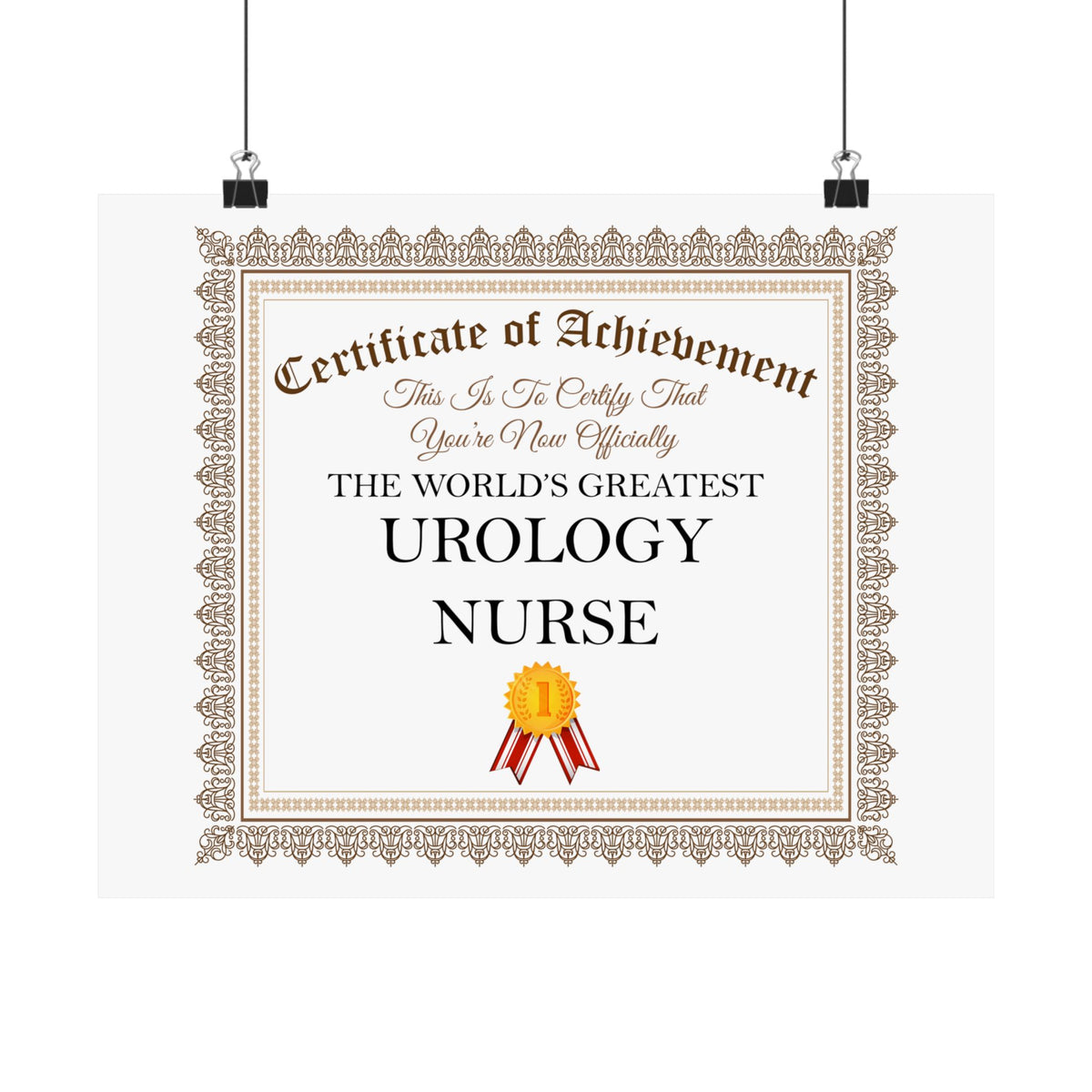 World's Greatest Urology Nurse - 14 in x 11 in Matte Poster