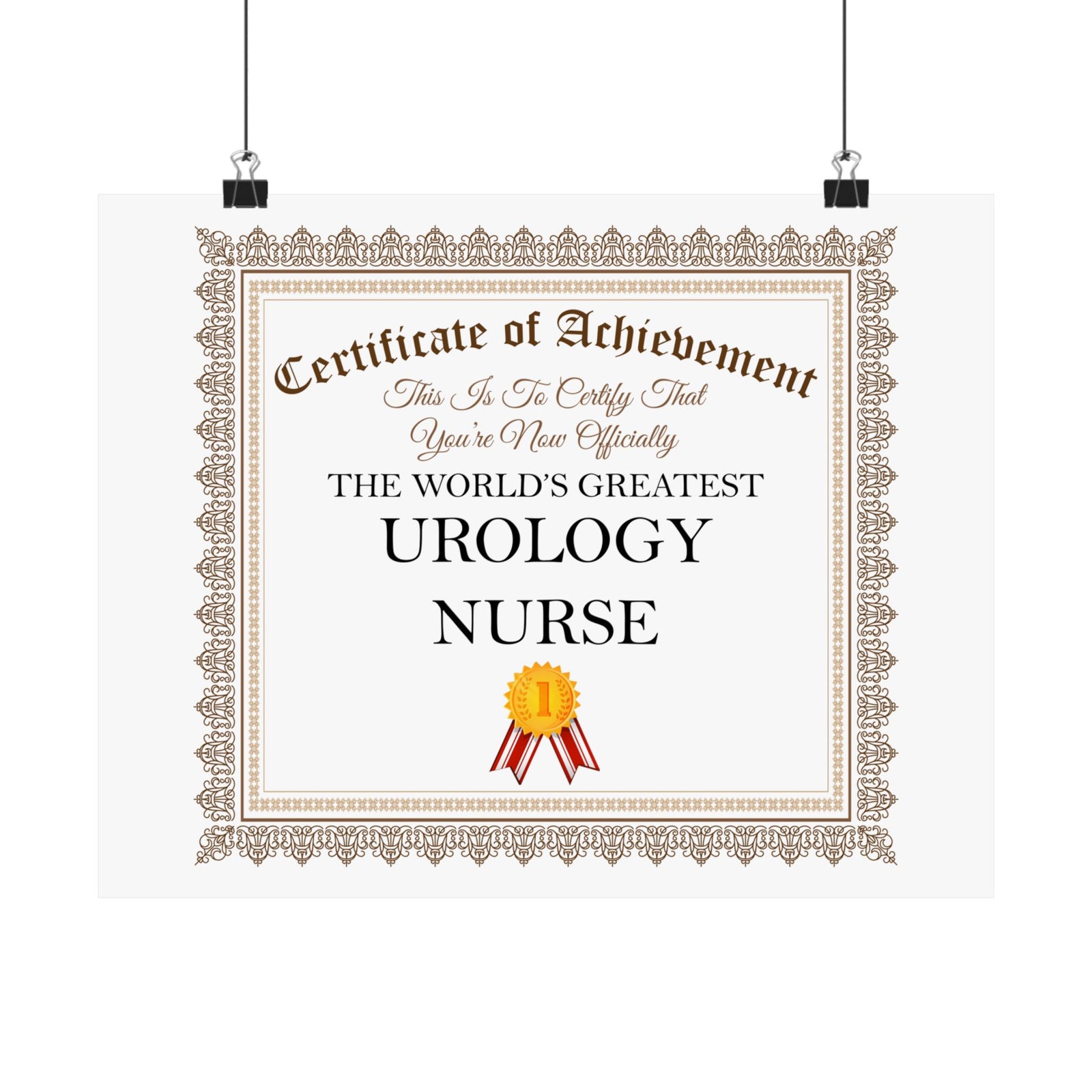 World's Greatest Urology Nurse - 14 in x 11 in Matte Poster