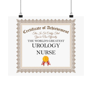 World's Greatest Urology Nurse - 14 in x 11 in Matte Poster