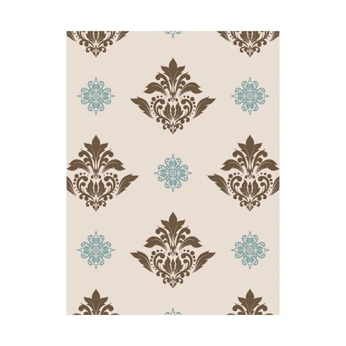 Damask Pattern 007 - 18 in x 24 in Matte Poster