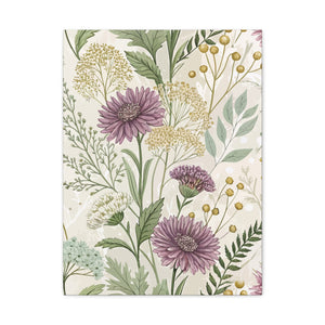 Wildflowers Pattern 071 - 18 in x 24 in Matte Canvas, Stretched, 1.25 in