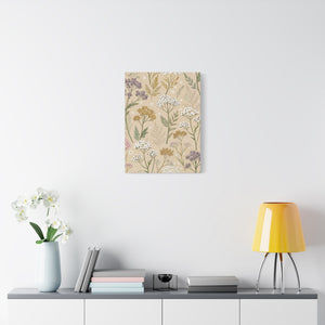 Wildflowers Pattern 067 - 18 in x 24 in Matte Canvas, Stretched, 1.25 in