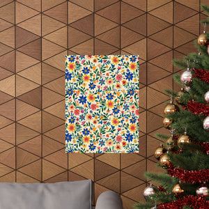 Mexican Floral Fiesta Pattern 006 - 18 in x 24 in Matte Poster