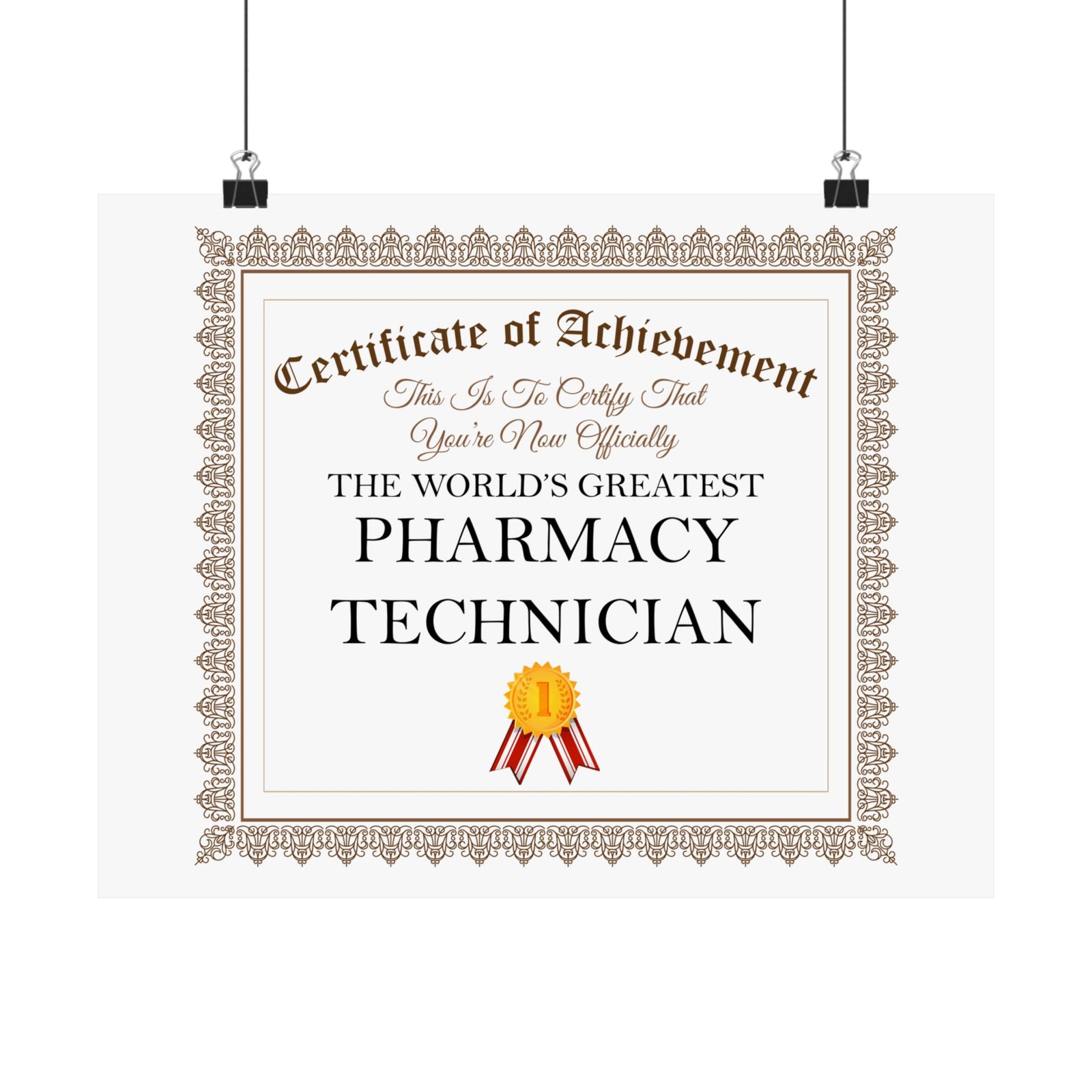 World's Greatest Pharmacy Technician - 14 in x 11 in Matte Poster