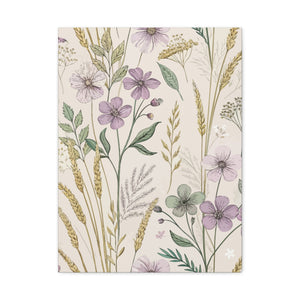 Wildflowers Pattern 059 - 18 in x 24 in Matte Canvas, Stretched, 1.25 in