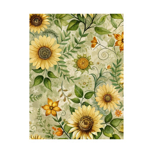 Folk Floral Pattern, Appalachian Inspired 04 - 18 in x 24 in Matte Poster