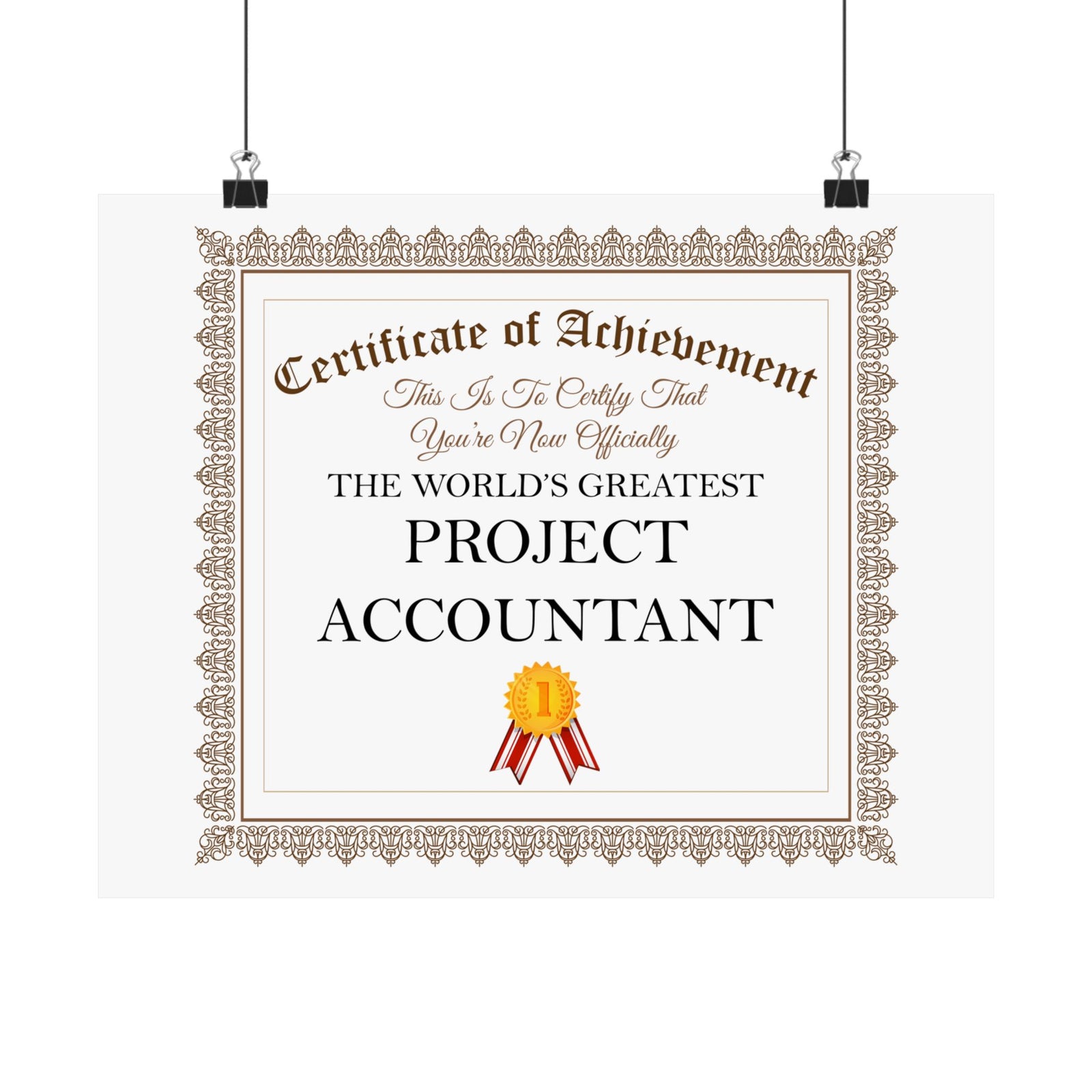 World's Greatest Project Accountant - 14 in x 11 in Matte Poster