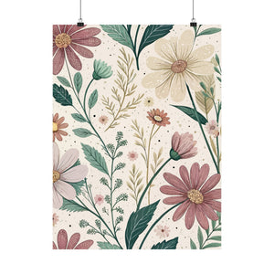 Wildflowers Pattern 109 - 18 in x 24 in Matte Poster