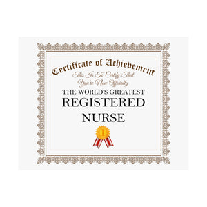 World's Greatest Registered Nurse - 14 in x 11 in Matte Poster