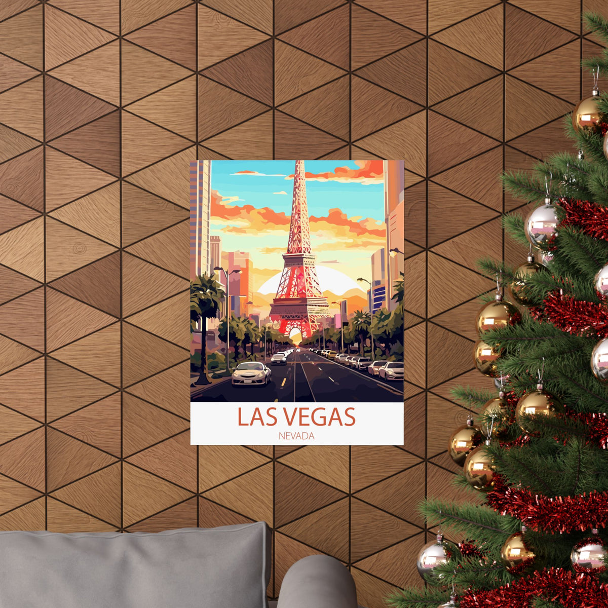 Famous Travel Destinations - Las Vegas, Nevada - 18 in x 24 in Matte Poster