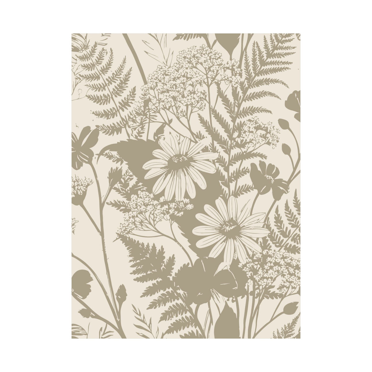 Wildflowers Pattern 125 - 18 in x 24 in Matte Poster