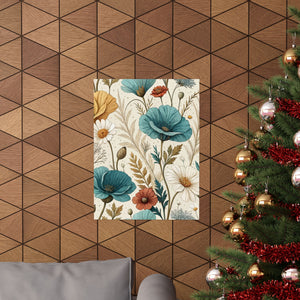 Wildflowers Pattern 074 - 18 in x 24 in Matte Poster