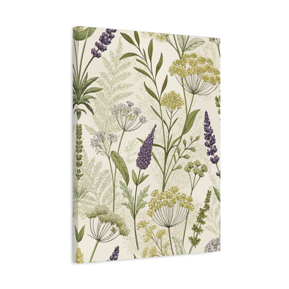 Wildflowers Pattern 113 - 18 in x 24 in Matte Canvas, Stretched, 1.25 in