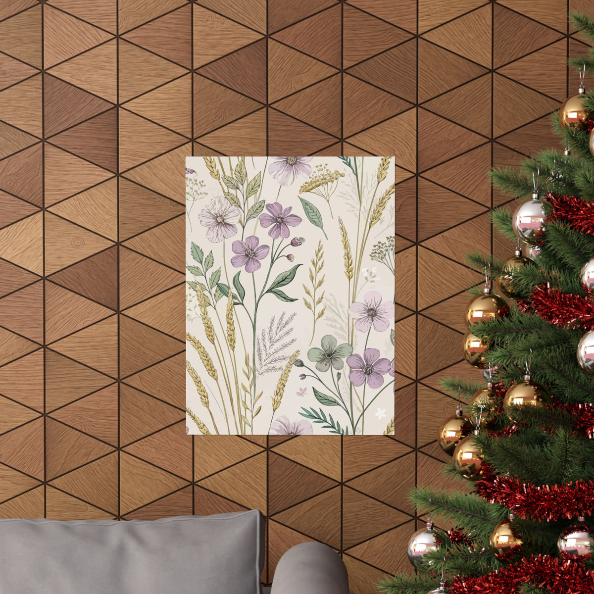 Wildflowers Pattern 059 - 18 in x 24 in Matte Poster