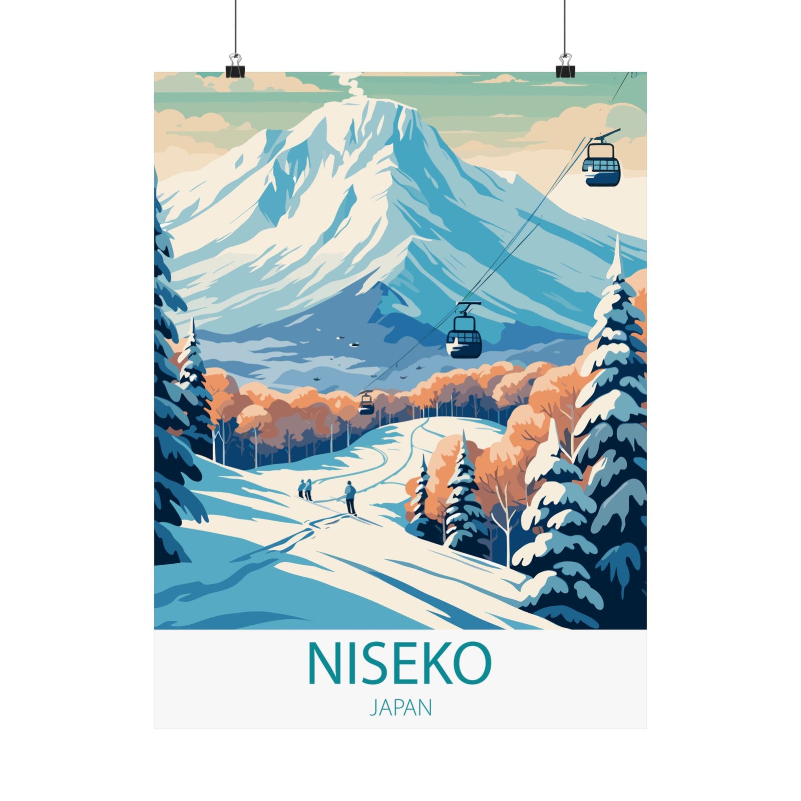 Famous Travel Destinations - Niseko, Japan - 18 in x 24 in Matte Poster