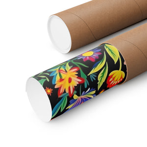 Mexican Floral Fiesta Pattern 038 - 18 in x 24 in Matte Poster