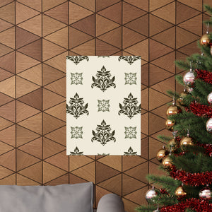 Damask Pattern 008 - 18 in x 24 in Matte Poster