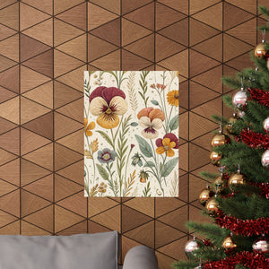 Wildflowers Pattern 010 - 18 in x 24 in Matte Poster