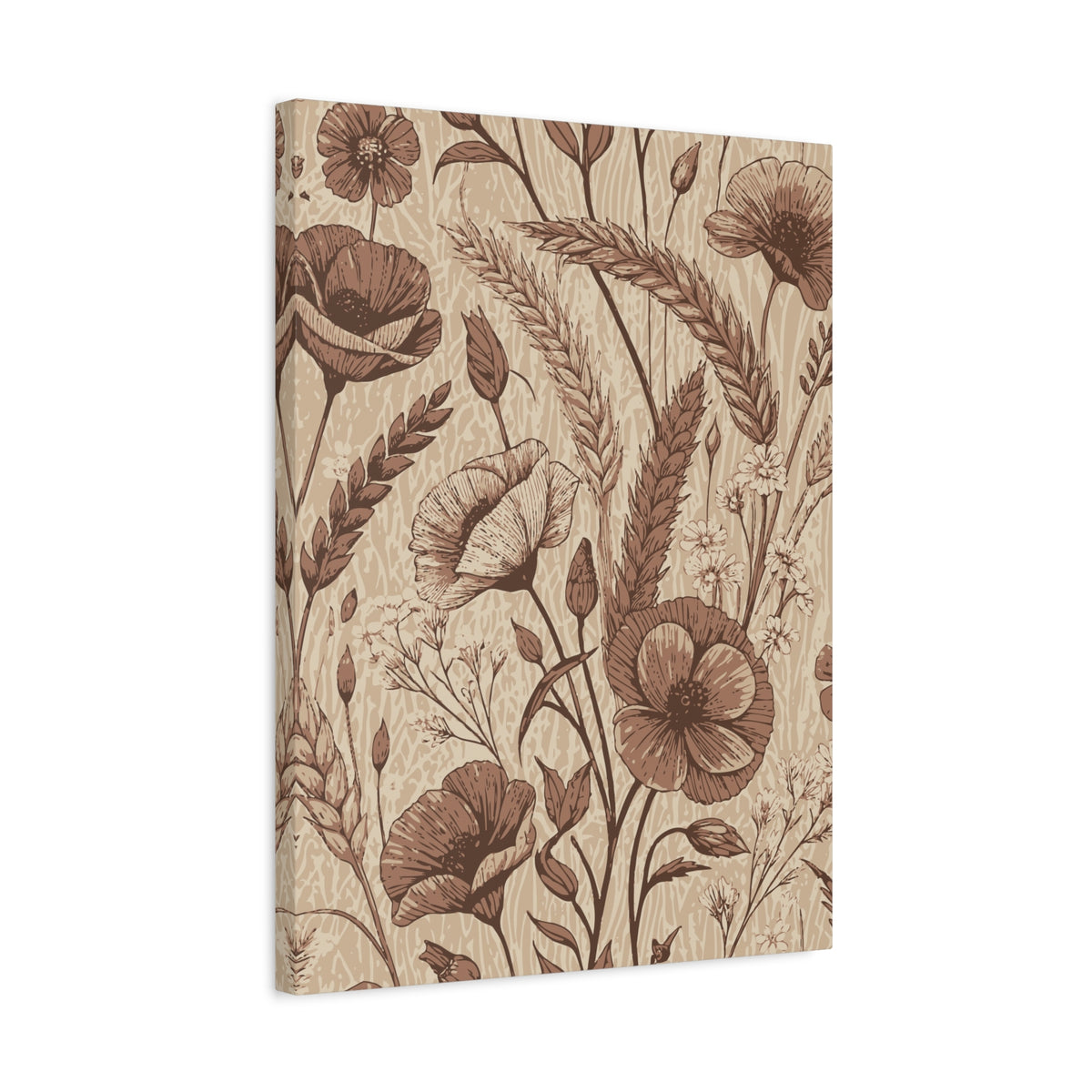Wildflowers Pattern 093 - 18 in x 24 in Matte Canvas, Stretched, 1.25 in