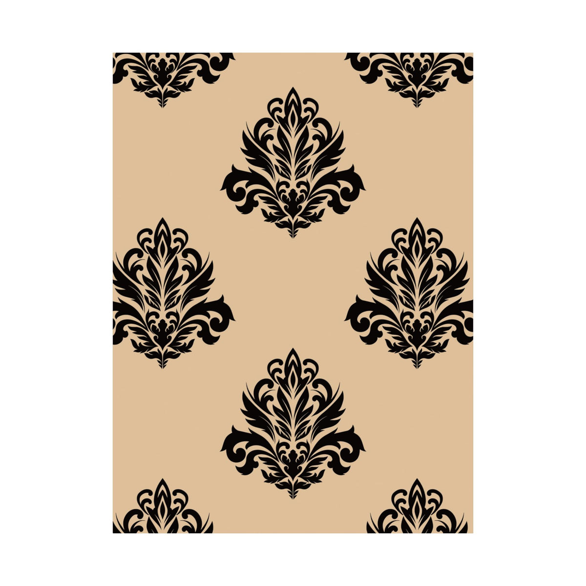 Damask Pattern 028 - 18 in x 24 in Matte Poster