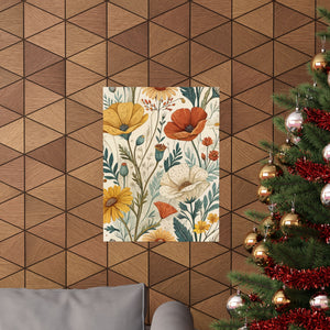 Wildflowers Pattern 170 - 18 in x 24 in Matte Poster