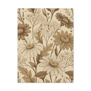 Wildflowers Pattern 013 - 18 in x 24 in Matte Canvas, Stretched, 1.25 in