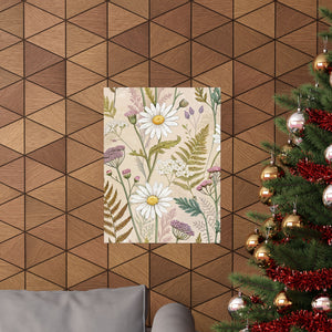 Wildflowers Pattern 050 - 18 in x 24 in Matte Poster
