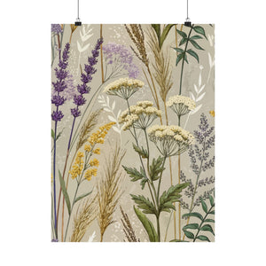 Wildflowers Pattern 129 - 18 in x 24 in Matte Poster