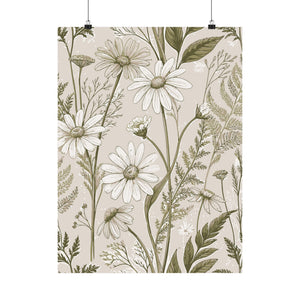 Wildflowers Pattern 085 - 18 in x 24 in Matte Poster
