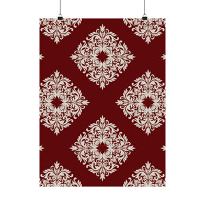 Damask Pattern 019 - 18 in x 24 in Matte Poster