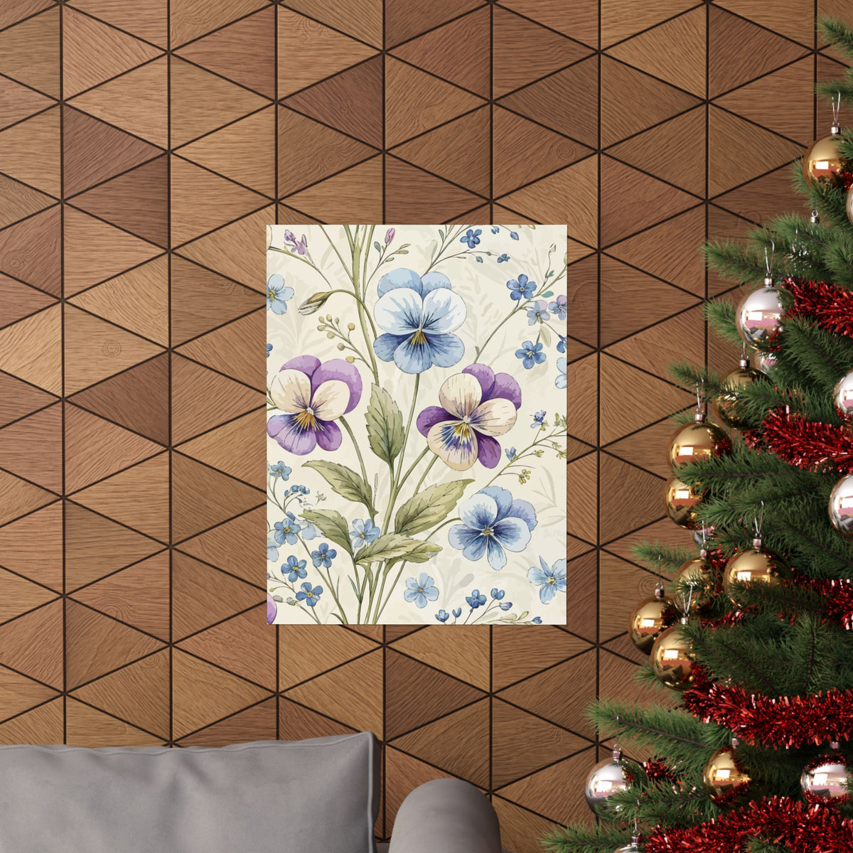 Wildflowers Pattern 160 - 18 in x 24 in Matte Poster