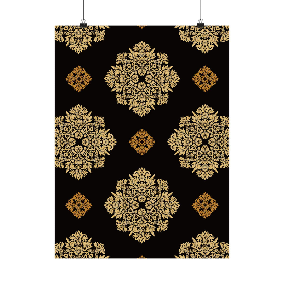 Damask Pattern 030 - 18 in x 24 in Matte Poster