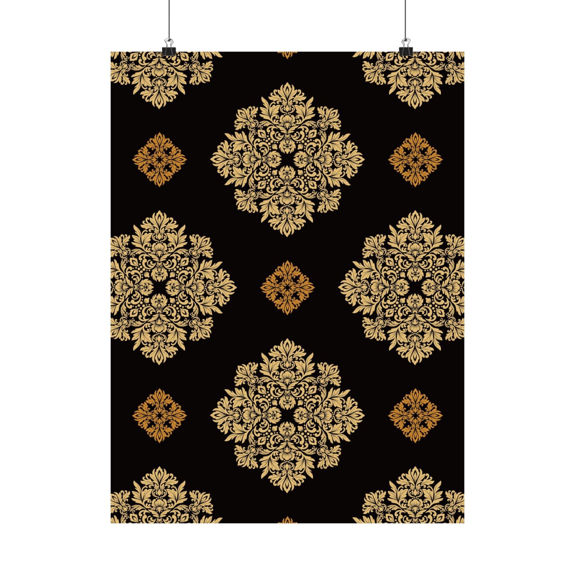 Damask Pattern 030 - 18 in x 24 in Matte Poster