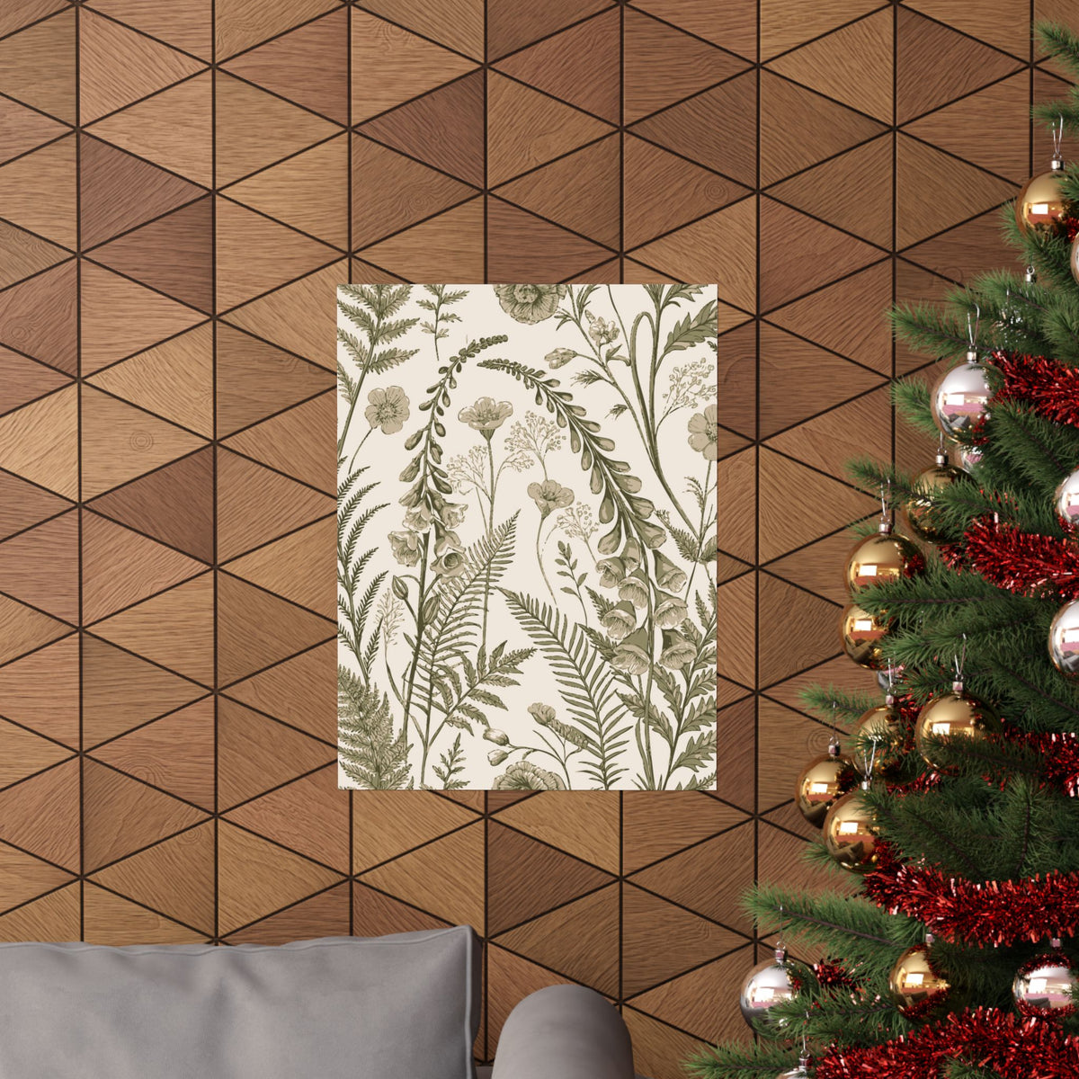 Wildflowers Pattern 084 - 18 in x 24 in Matte Poster