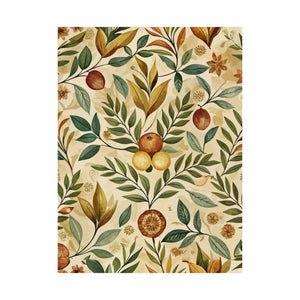 Folk Floral Pattern, Greek Inspired 01 - 18 in x 24 in Matte Poster