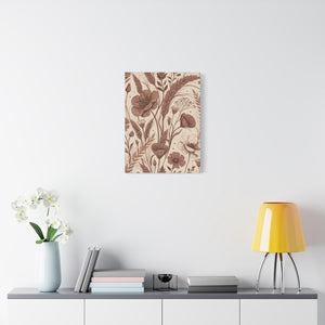 Wildflowers Pattern 094 - 18 in x 24 in Matte Canvas, Stretched, 1.25 in