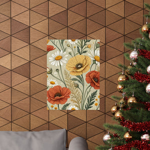 Wildflowers Pattern 044 - 18 in x 24 in Matte Poster