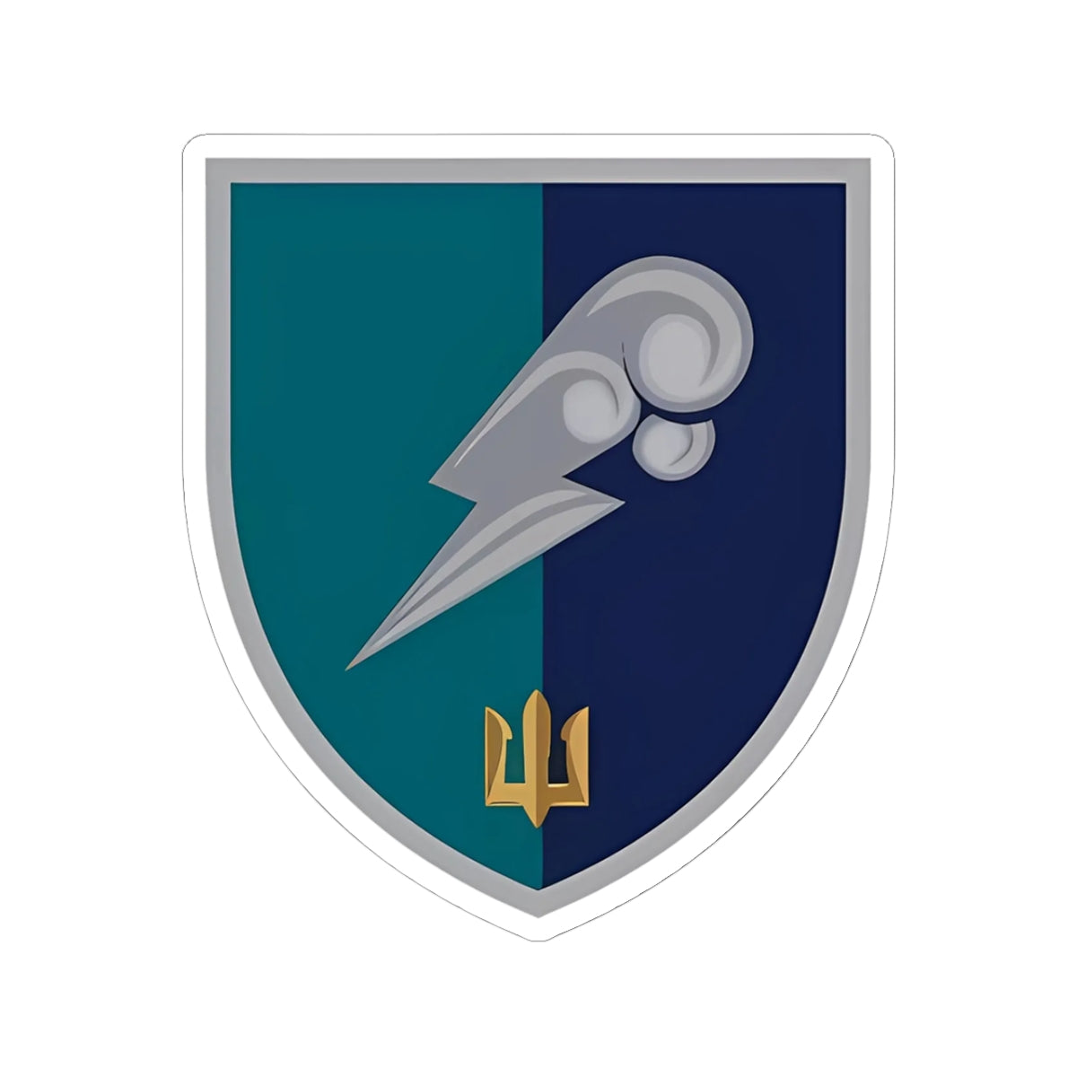 7th Anti-Aircraft Division (Ukraine) - 3" x 3" Kiss-Cut Sticker