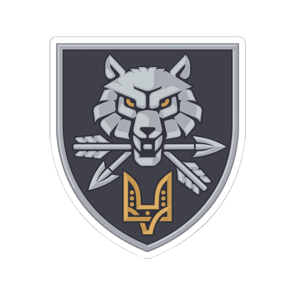 Special Operations Forces Command (Ukraine) - 3" x 3" Kiss-Cut Sticker