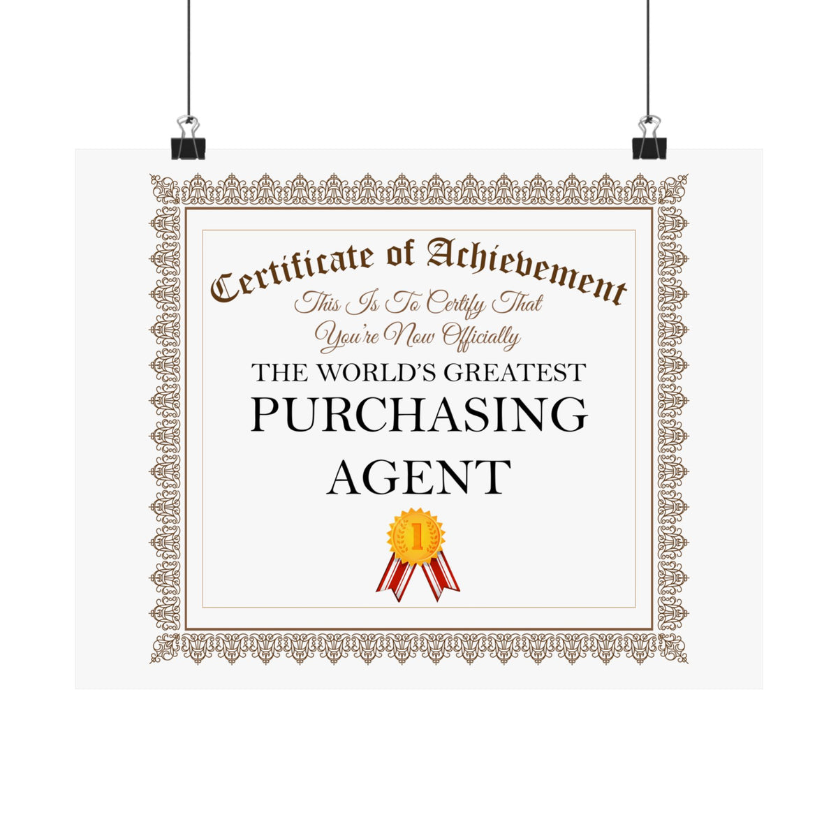 World's Greatest Purchasing Agent - 14 in x 11 in Matte Poster