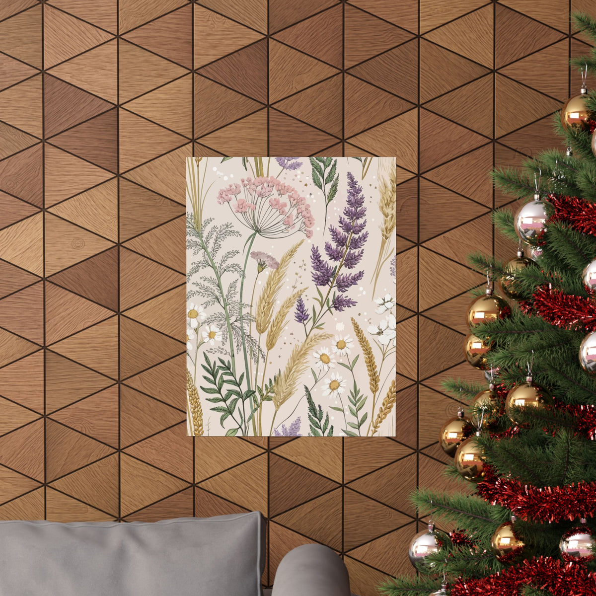Wildflowers Pattern 145 - 18 in x 24 in Matte Poster