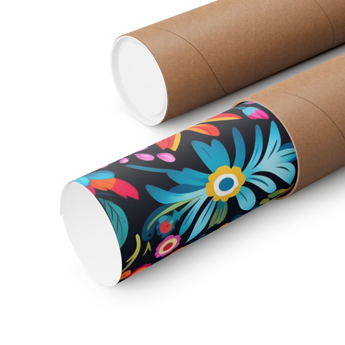 Mexican Floral Fiesta Pattern 055 - 18 in x 24 in Matte Poster