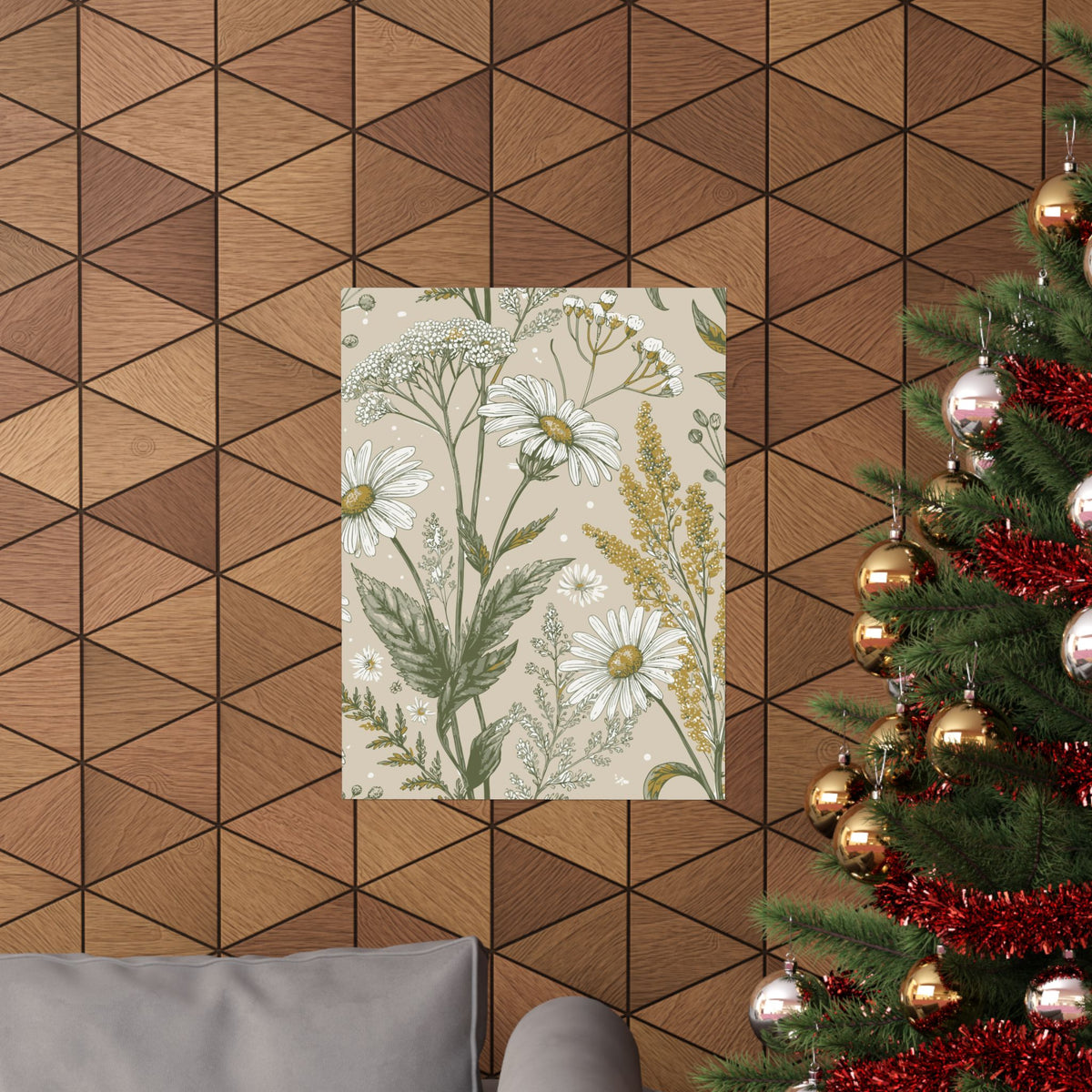 Wildflowers Pattern 157 - 18 in x 24 in Matte Poster