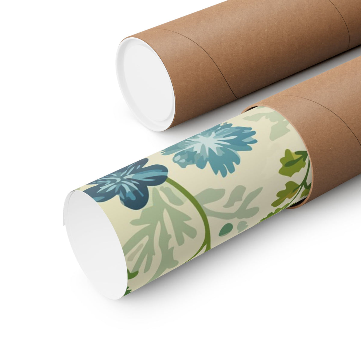 Folk Floral Pattern, Baltic Inspired 01 - 18 in x 24 in Matte Poster