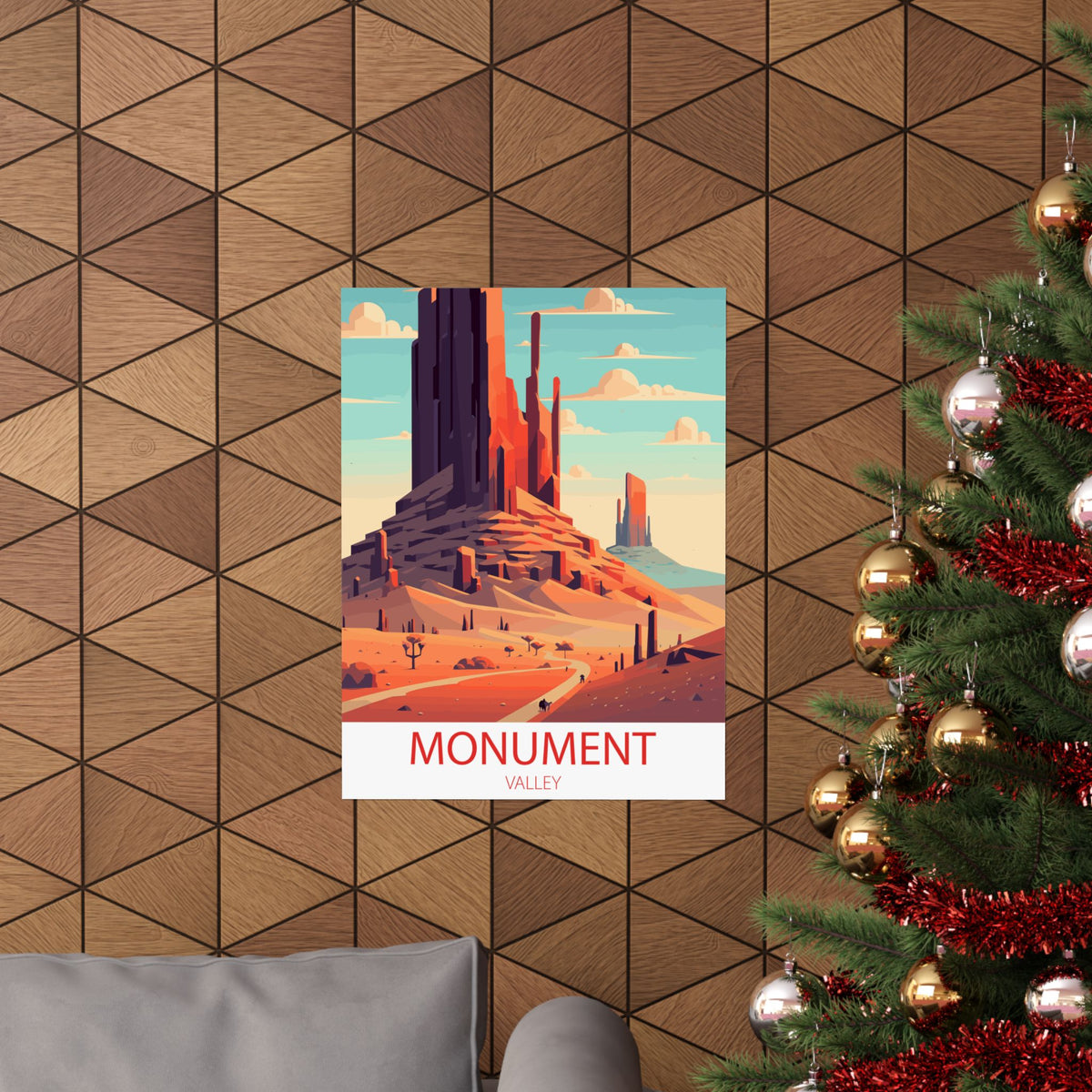 Famous Travel Destinations - Monument Valley, Navajo Tribal Park - 18 in x 24 in Matte Poster