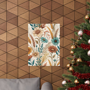 Wildflowers Pattern 006 - 18 in x 24 in Matte Poster