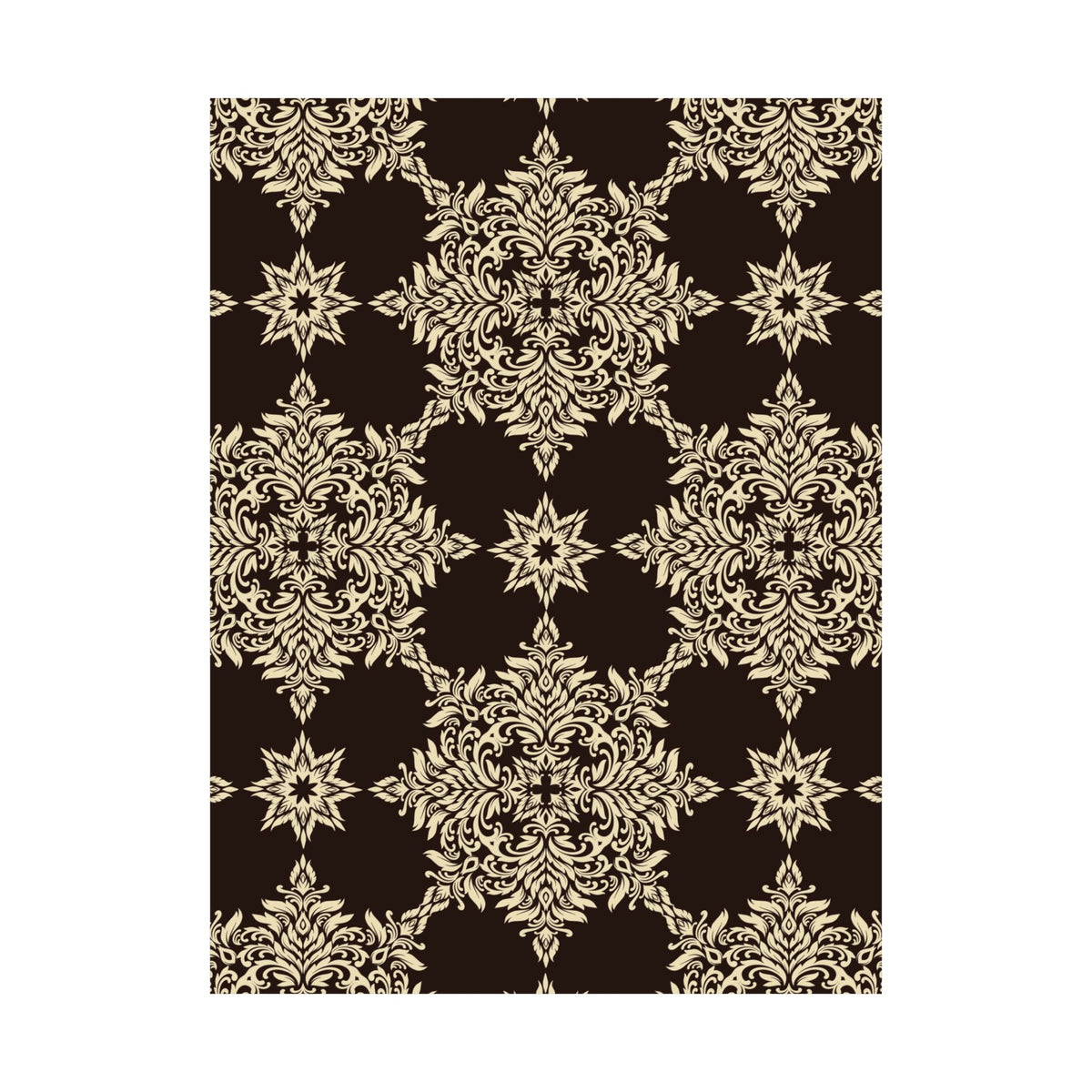 Damask Pattern 015 - 18 in x 24 in Matte Poster