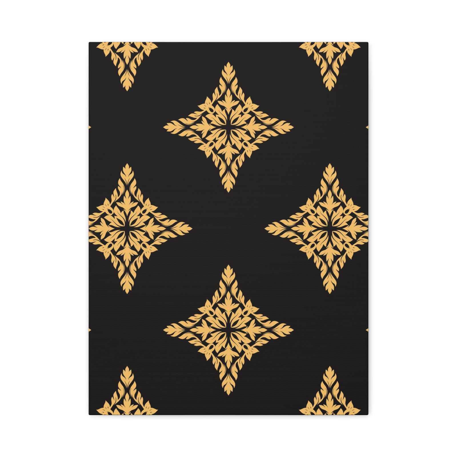 Damask Pattern 014 - 18 in x 24 in Matte Canvas, Stretched, 1.25 in