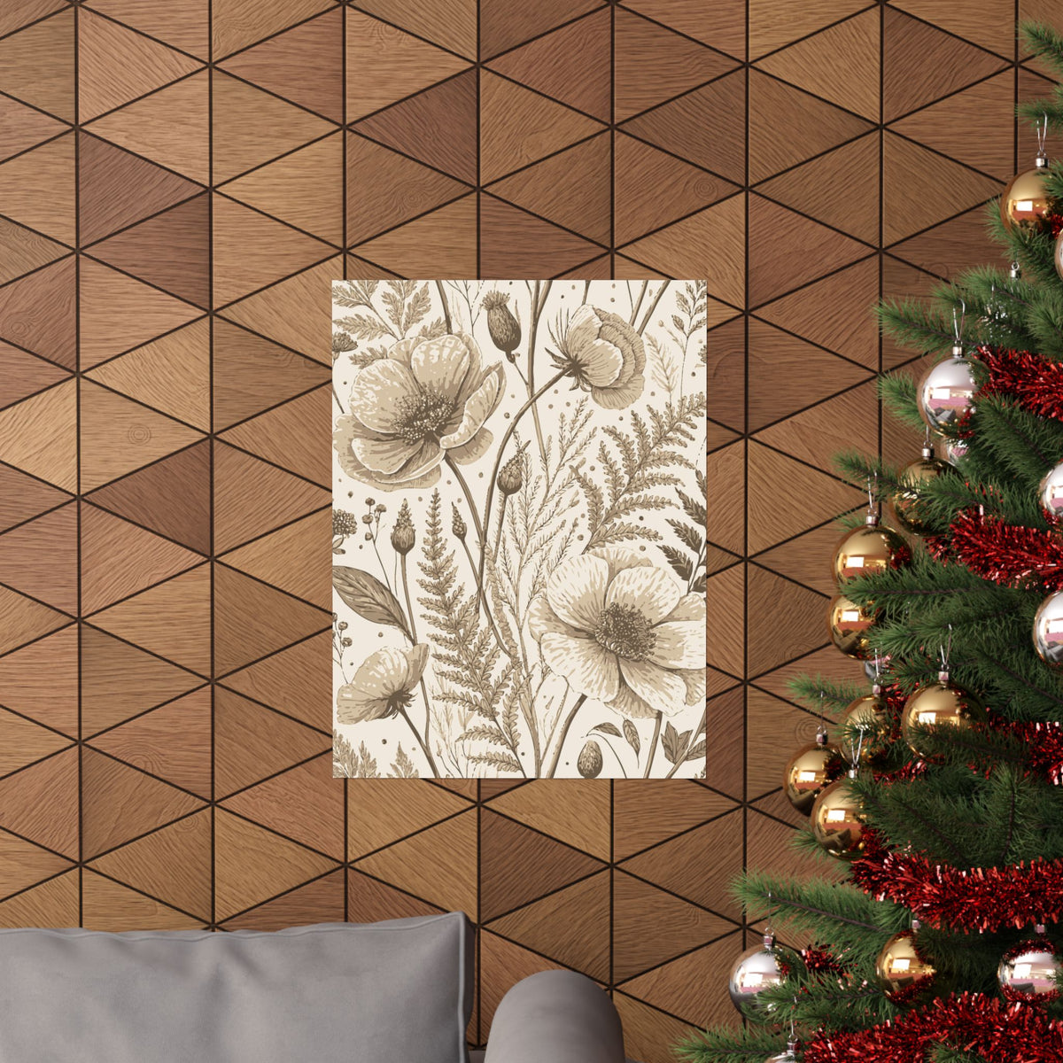 Wildflowers Pattern 099 - 18 in x 24 in Matte Poster