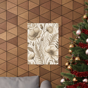 Wildflowers Pattern 099 - 18 in x 24 in Matte Poster